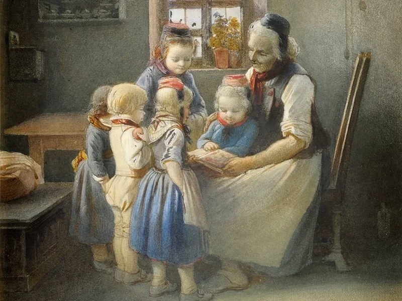 1809-Jakob Dielmann - Storie della nonna